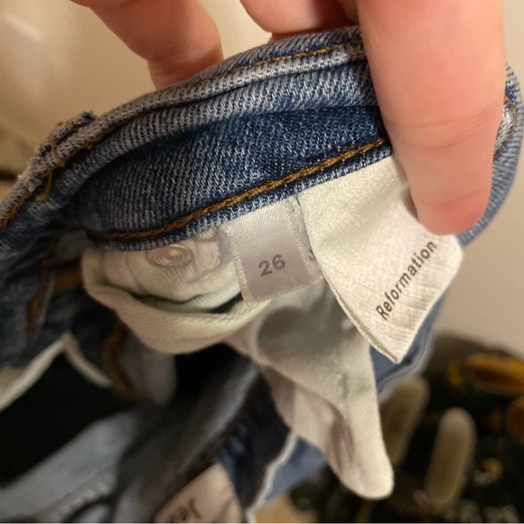 Reformation Liza High Rise Straight Jean in Lanai size 26 - Picture 11 of 12